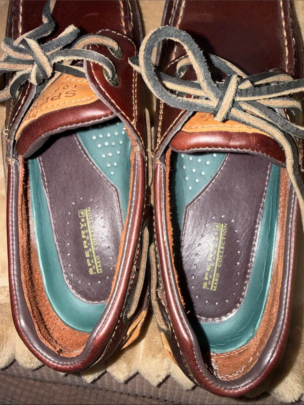 Sperry Mako Men's Dark Brown Leather Boat Shoes - Classic Deck Moc